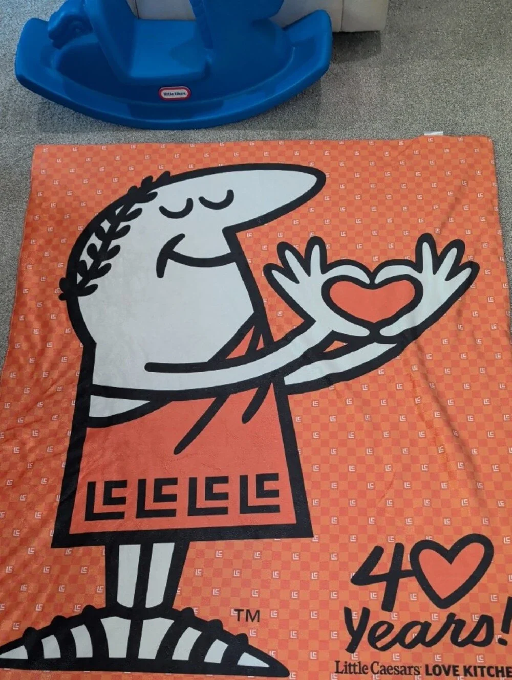 Little Caesars 40 Years Super Soft Throw Blanket